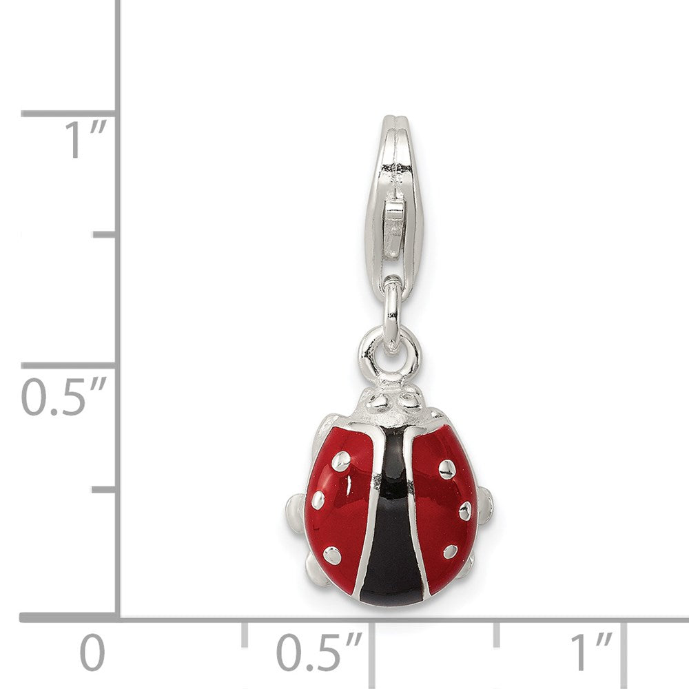 Sterling Silver Enameled Bug Charm