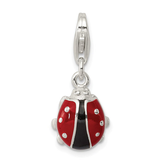 Sterling Silver Enameled Bug Charm