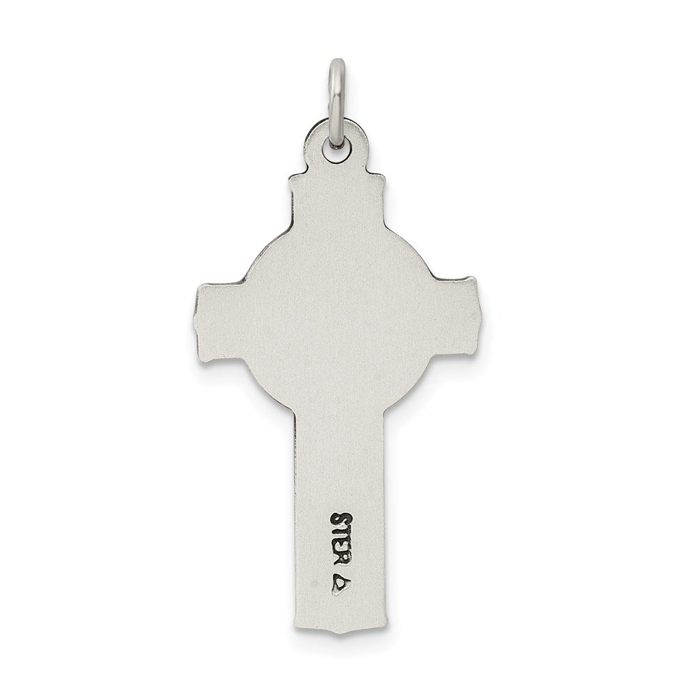 Sterling Silver Antiqued Celtic Cross w/Biblical Figures