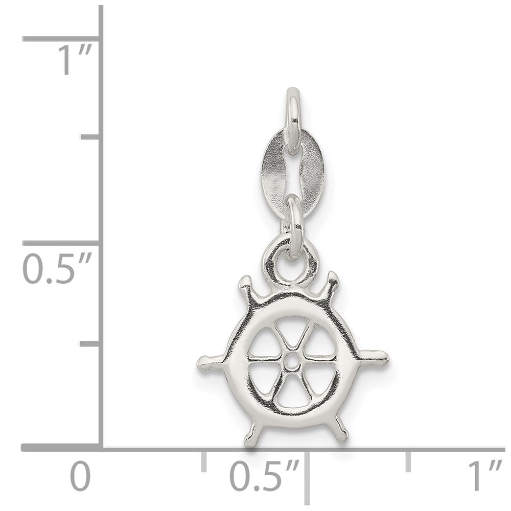 Sterling Silver Polished Nautical Charm