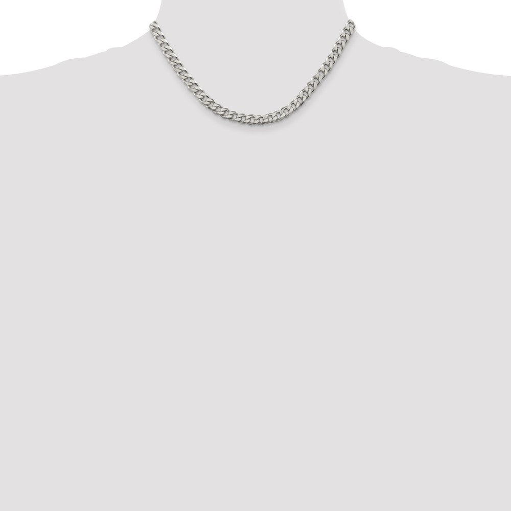 Sterling Silver 6.5mm Curb Chain