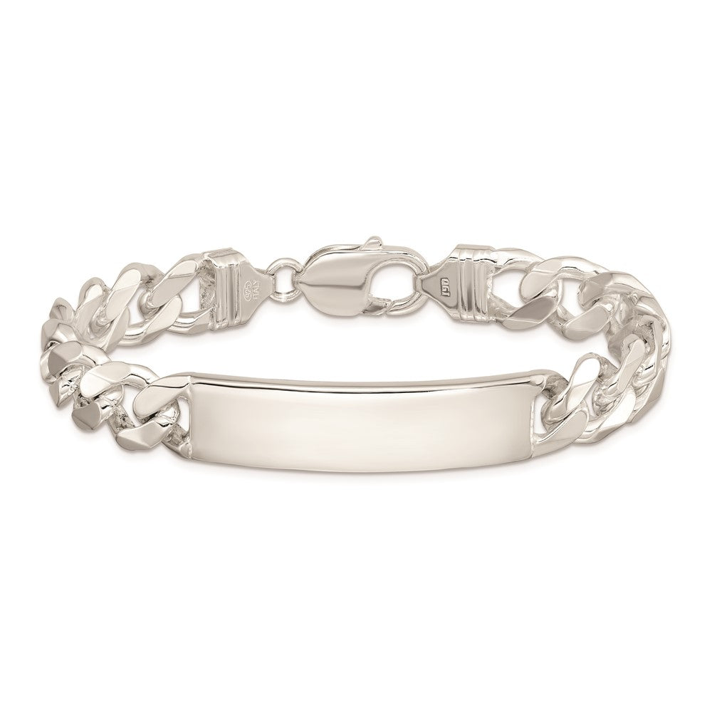 Sterling Silver Curb Link ID Bracelet