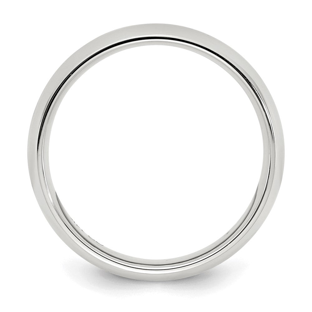 Sterling Silver Rhodium-plated 3mm Comfort Fit Size 13.5 Band