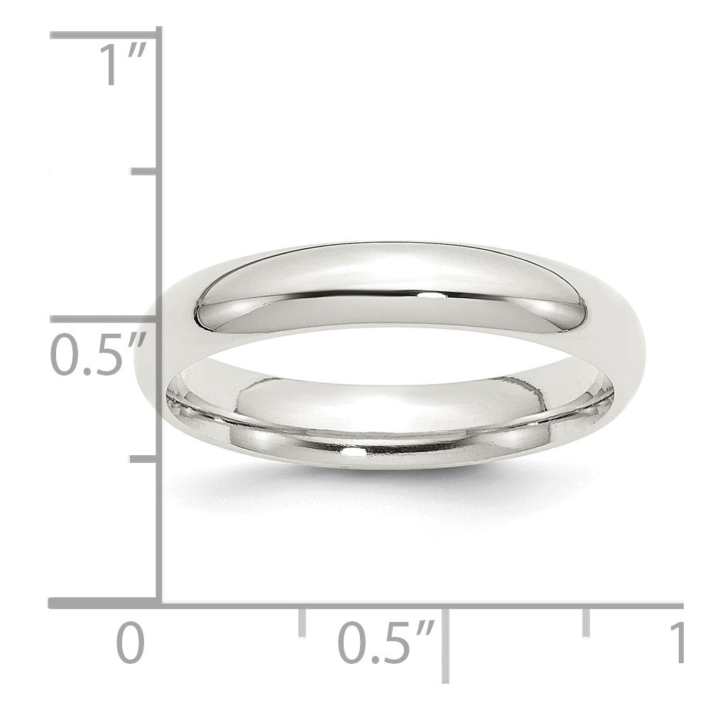 Sterling Silver 4mm Comfort Fit Size 4 Band
