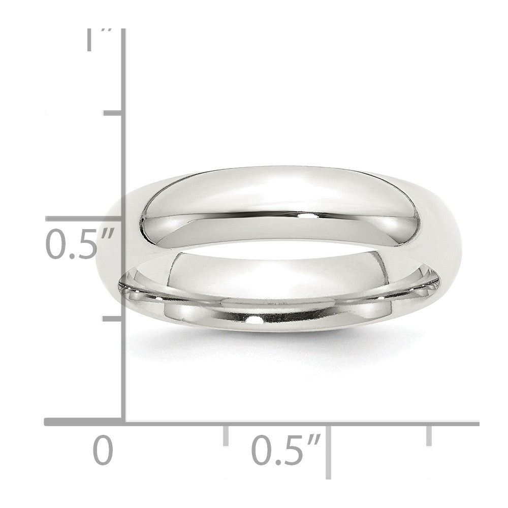 Sterling Silver 5mm Comfort Fit Size 9.5 Band