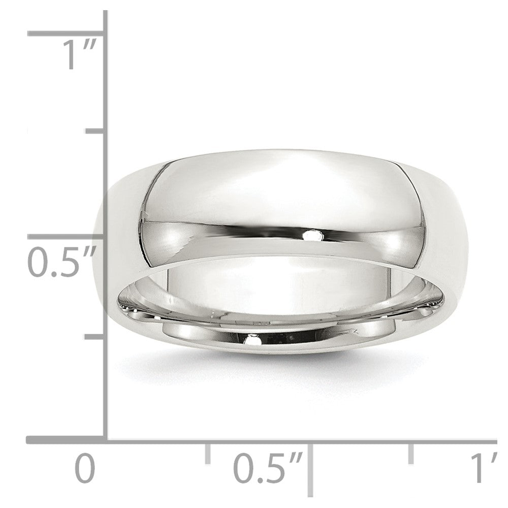 Sterling Silver 7mm Comfort Fit Size 4 Band