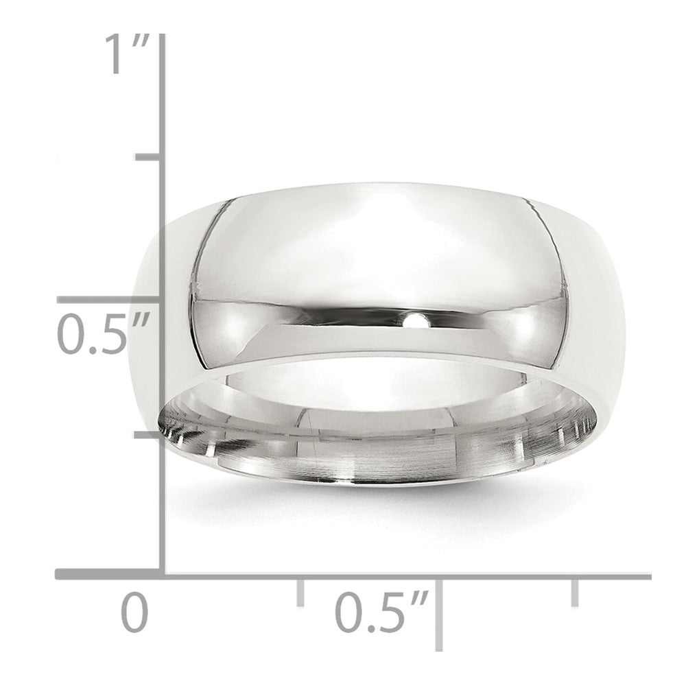 Sterling Silver 9mm Comfort Fit Size 6 Band