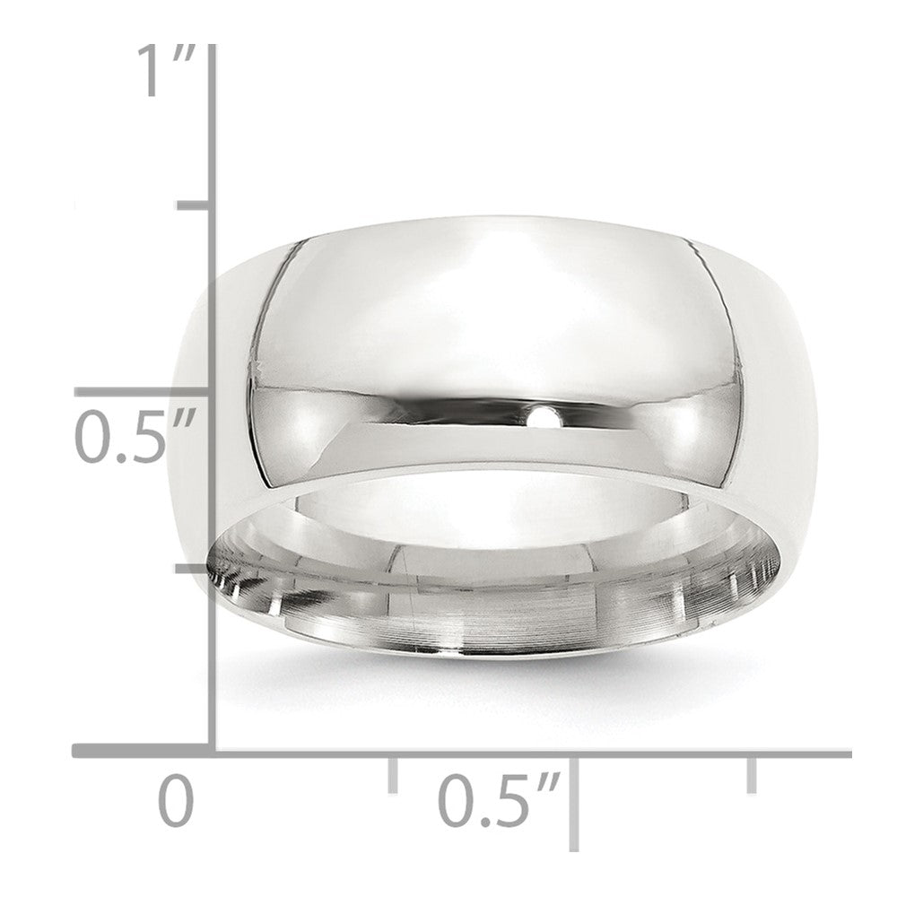Sterling Silver 10mm Comfort Fit Size 7 Band