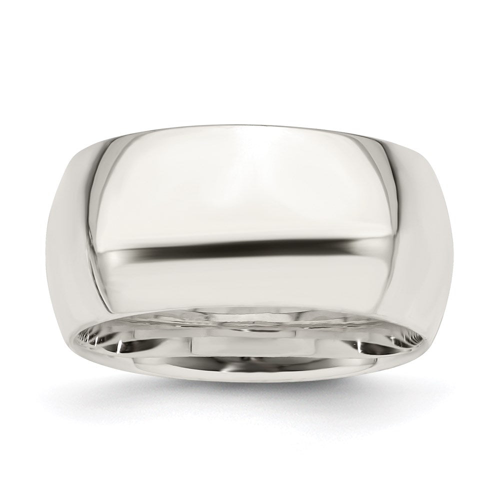 Sterling Silver 10mm Comfort Fit Size 11.5 Band
