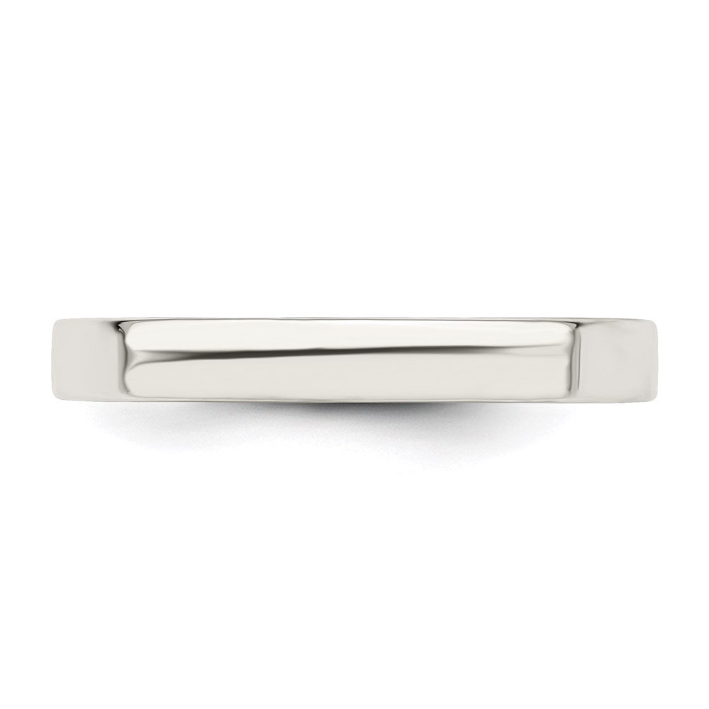 Sterling Silver 3mm Comfort Fit Flat Size 12 Band