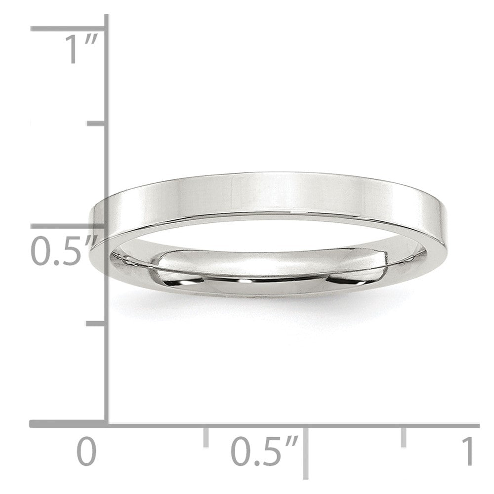 Sterling Silver 3mm Comfort Fit Flat Size 4.5 Band