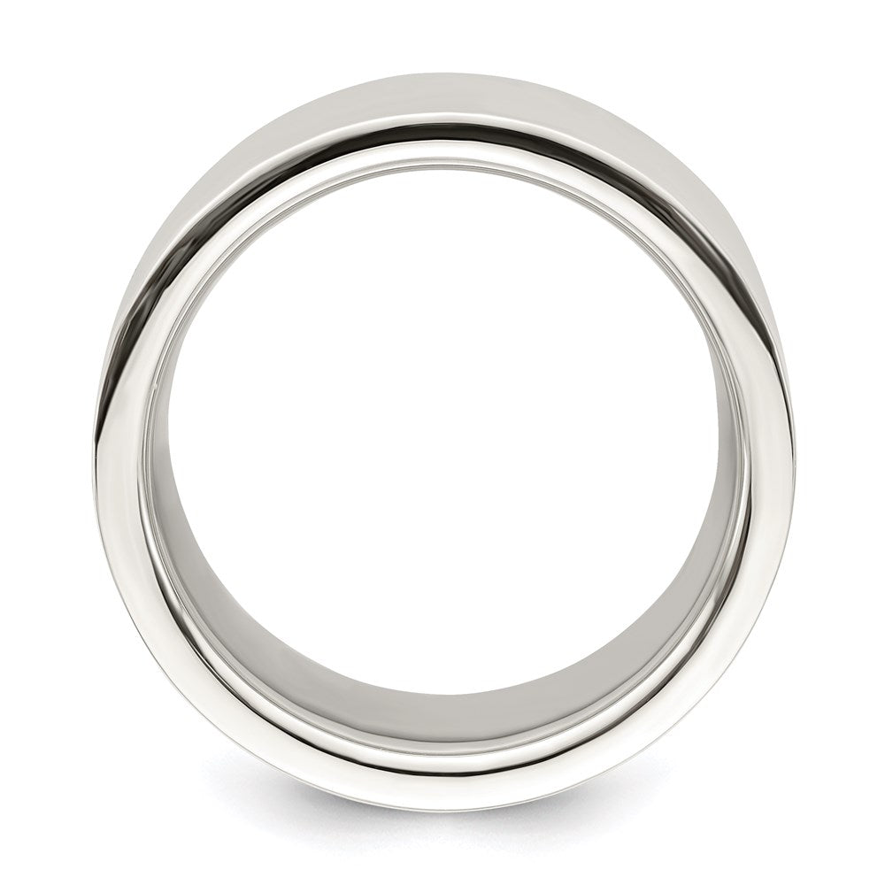Sterling Silver 12mm Comfort Fit Flat Size 4.5 Band
