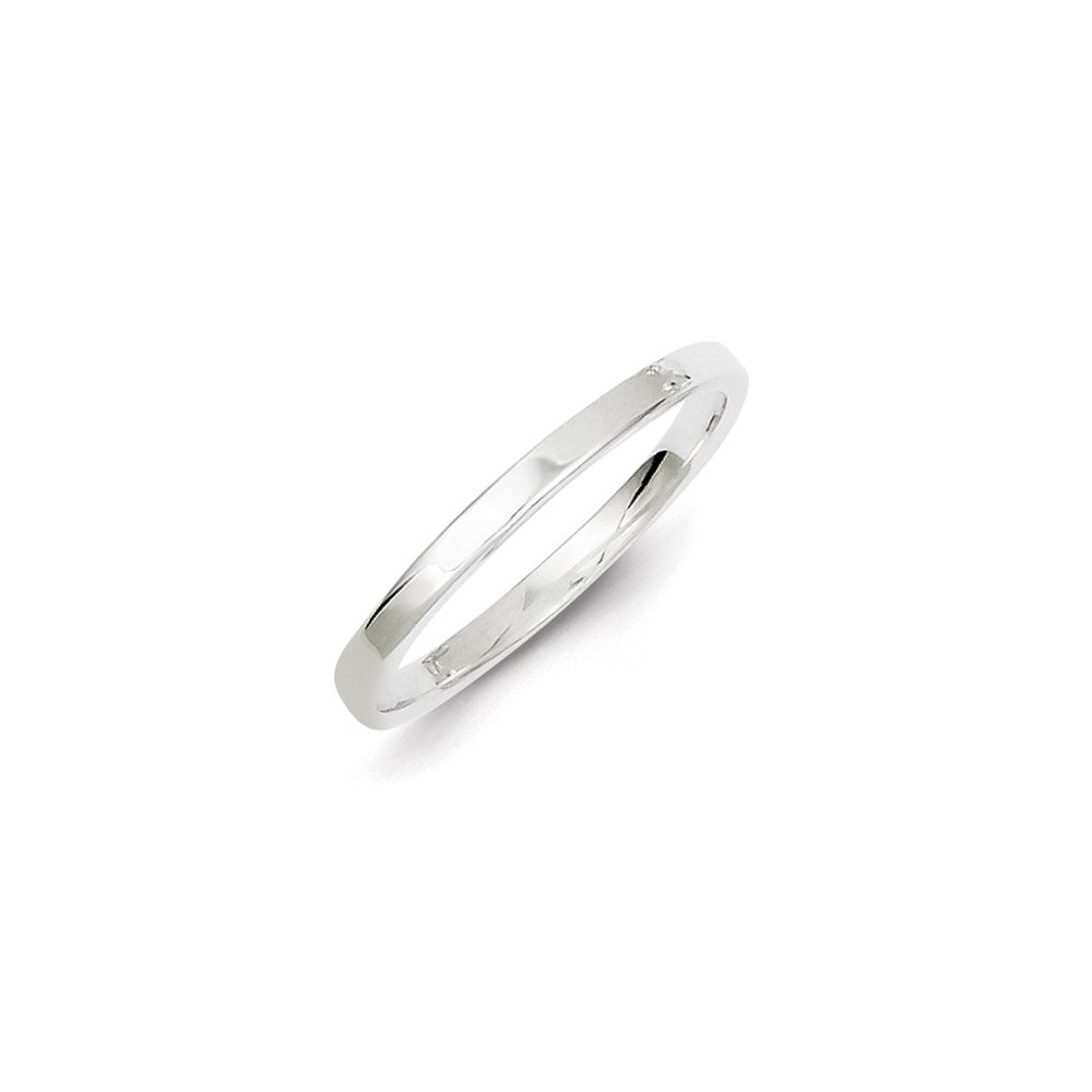 Sterling Silver 2mm Lightweight Flat Size 5 Band