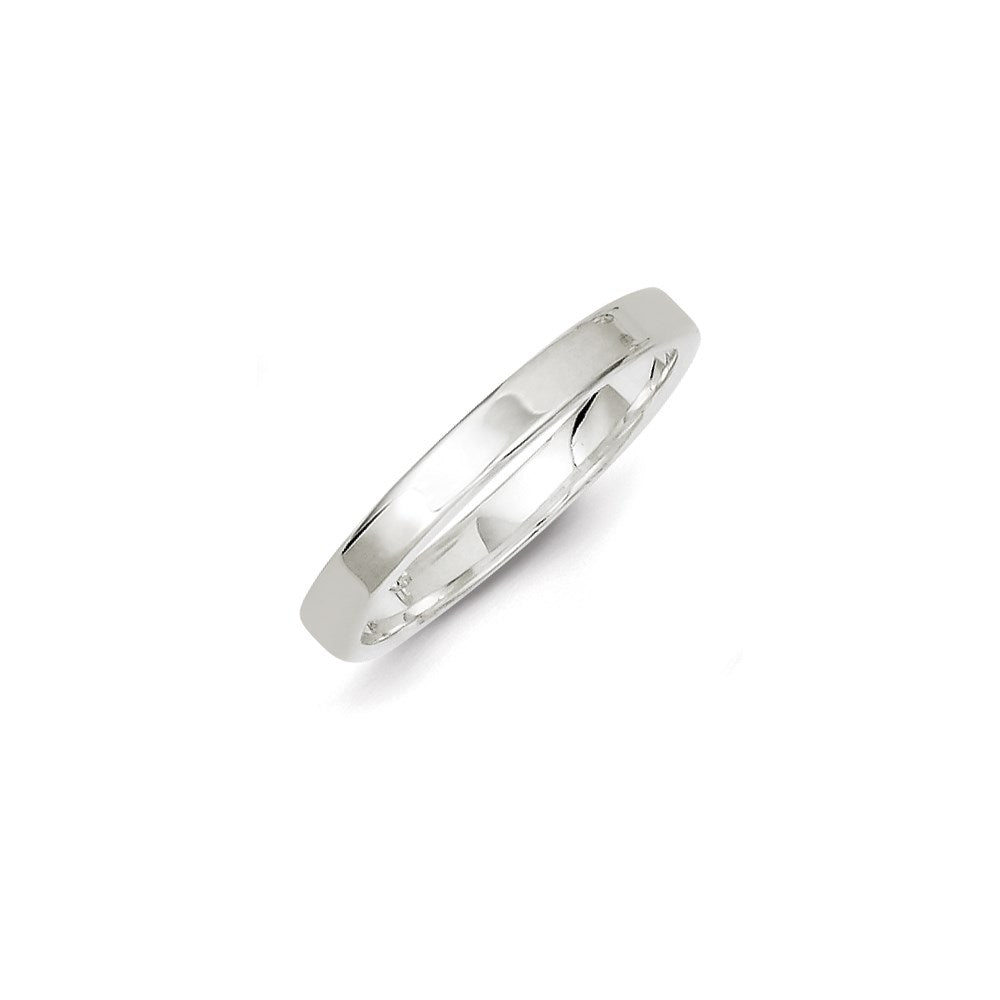 Sterling Silver 3mm Lightweight Flat Size 6.5 Band