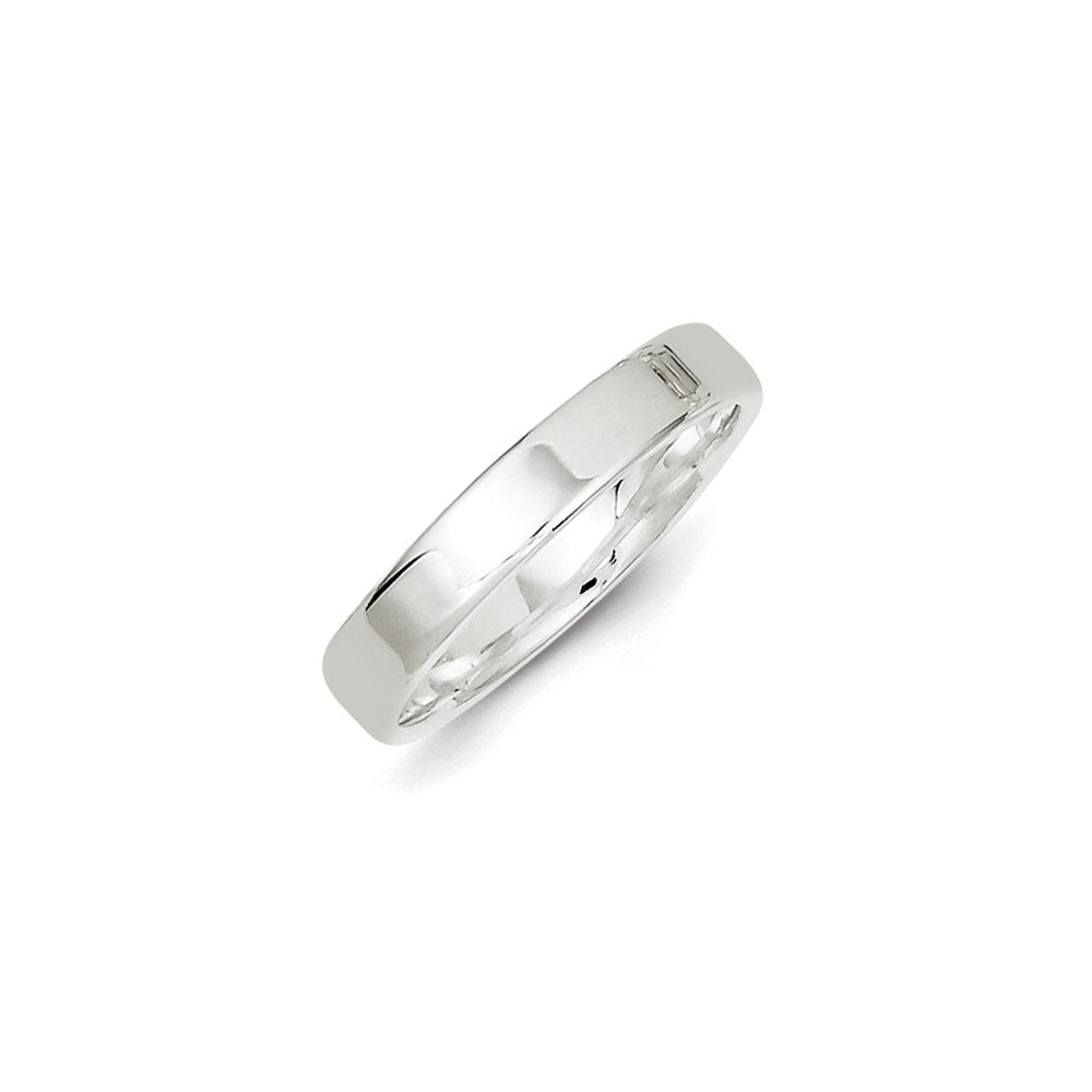Sterling Silver 4mm Lightweight Flat Size 4 Band