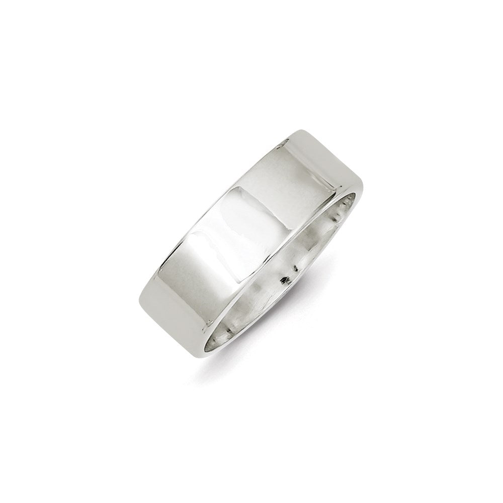 Sterling Silver 7mm Lightweight Flat Size 9.5 Band