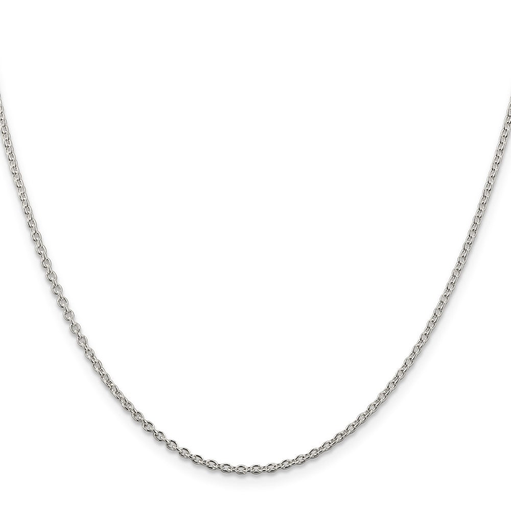 Sterling Silver 1.95mm Cable Chain w/2in ext.