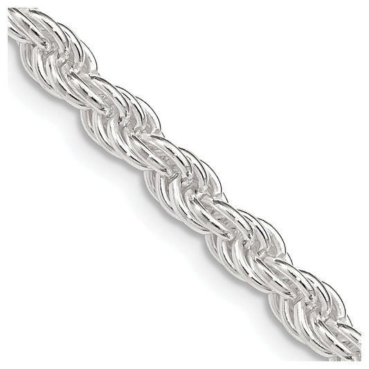 Sterling Silver 4.5mm Solid Rope Chain