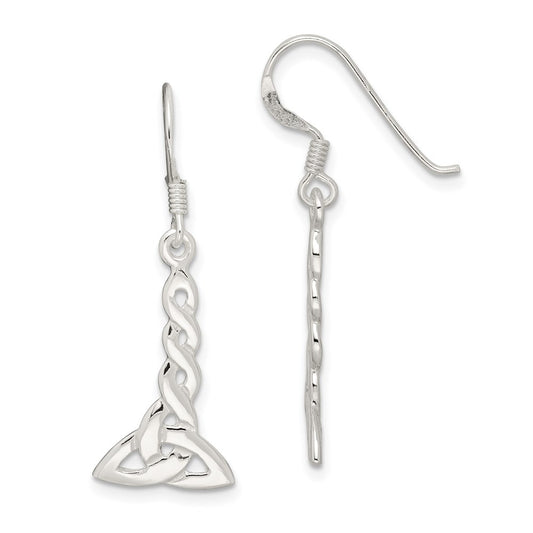 Sterling Silver Twisted Knot Dangle Earrings