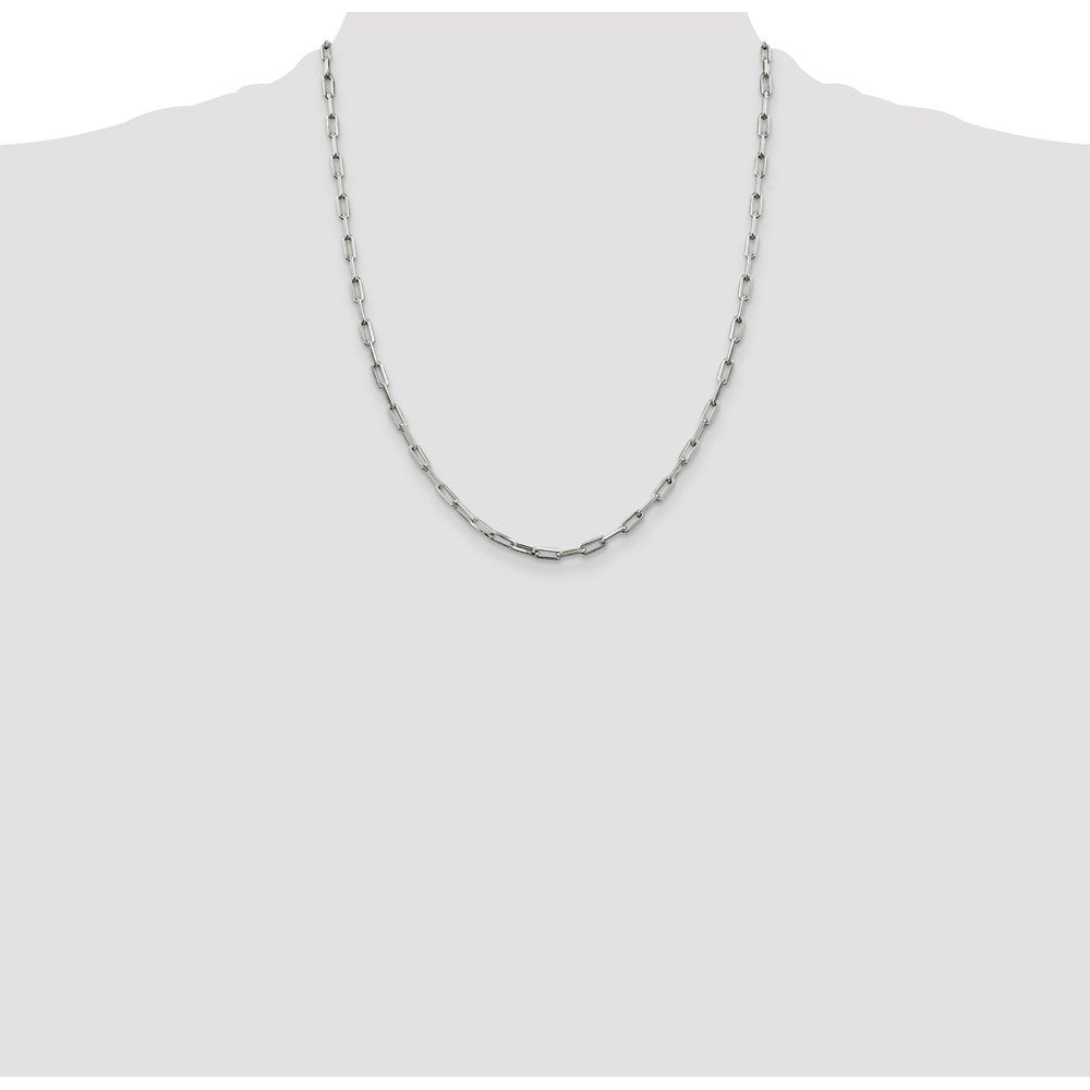 Sterling Silver 3.25mm Elongated Open Link Chain