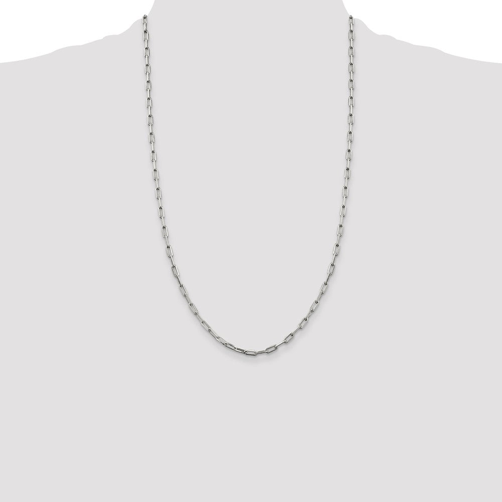 Sterling Silver 3.25mm Elongated Open Link Chain