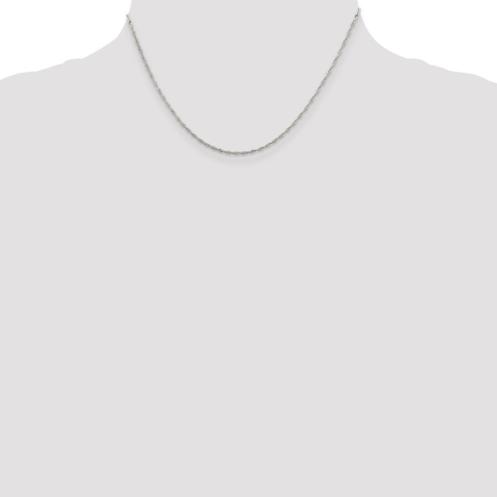 Sterling Silver 1.4mm Singapore Chain