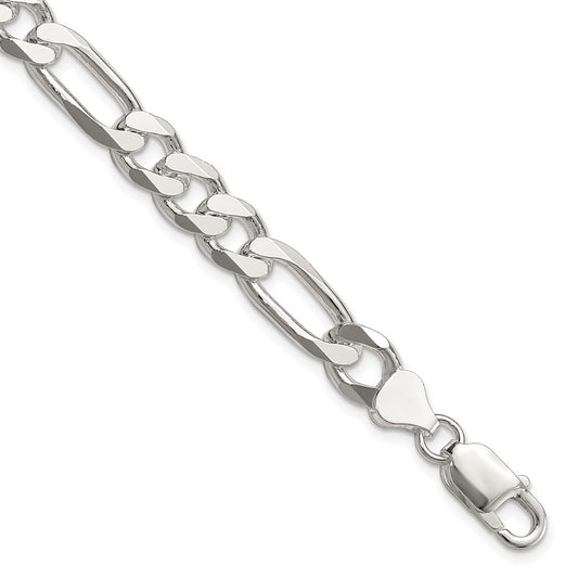 Sterling Silver 8mm Figaro Chain