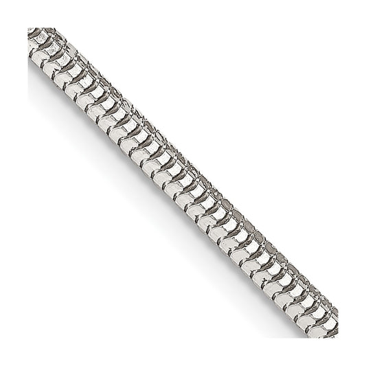 Sterling Silver 2.5mm Diamond-cut Snake Chain