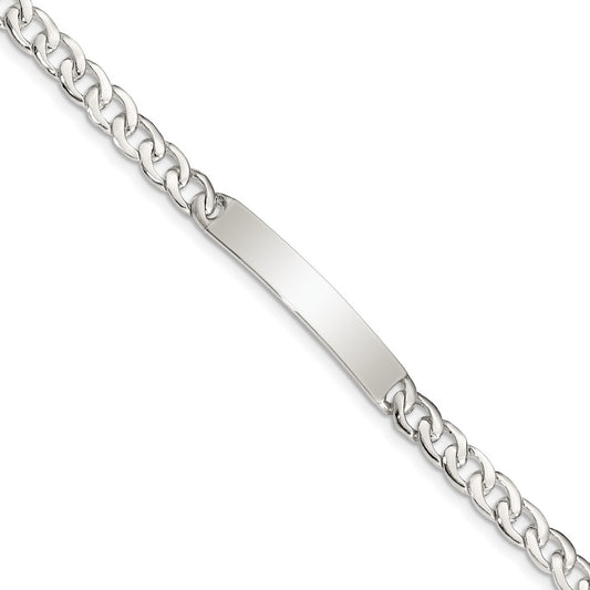 Sterling Silver ID Curb Link Bracelet