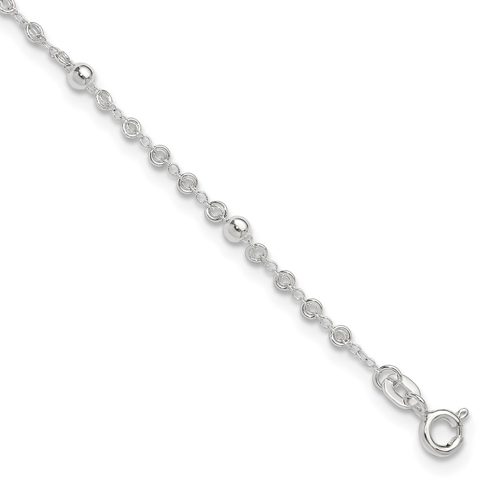 Sterling Silver 9in plus 1in ext. Anklet
