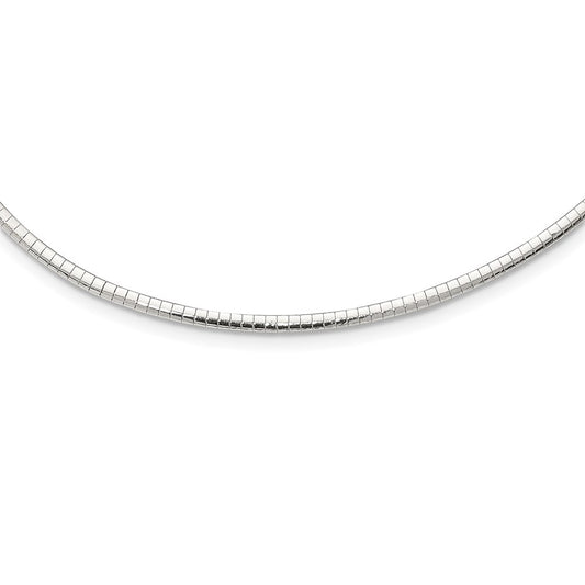 Sterling Silver 3mm Cubetto Necklace