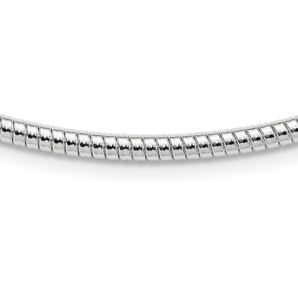 Sterling Silver 4mm Round Cubetto 16in Necklace