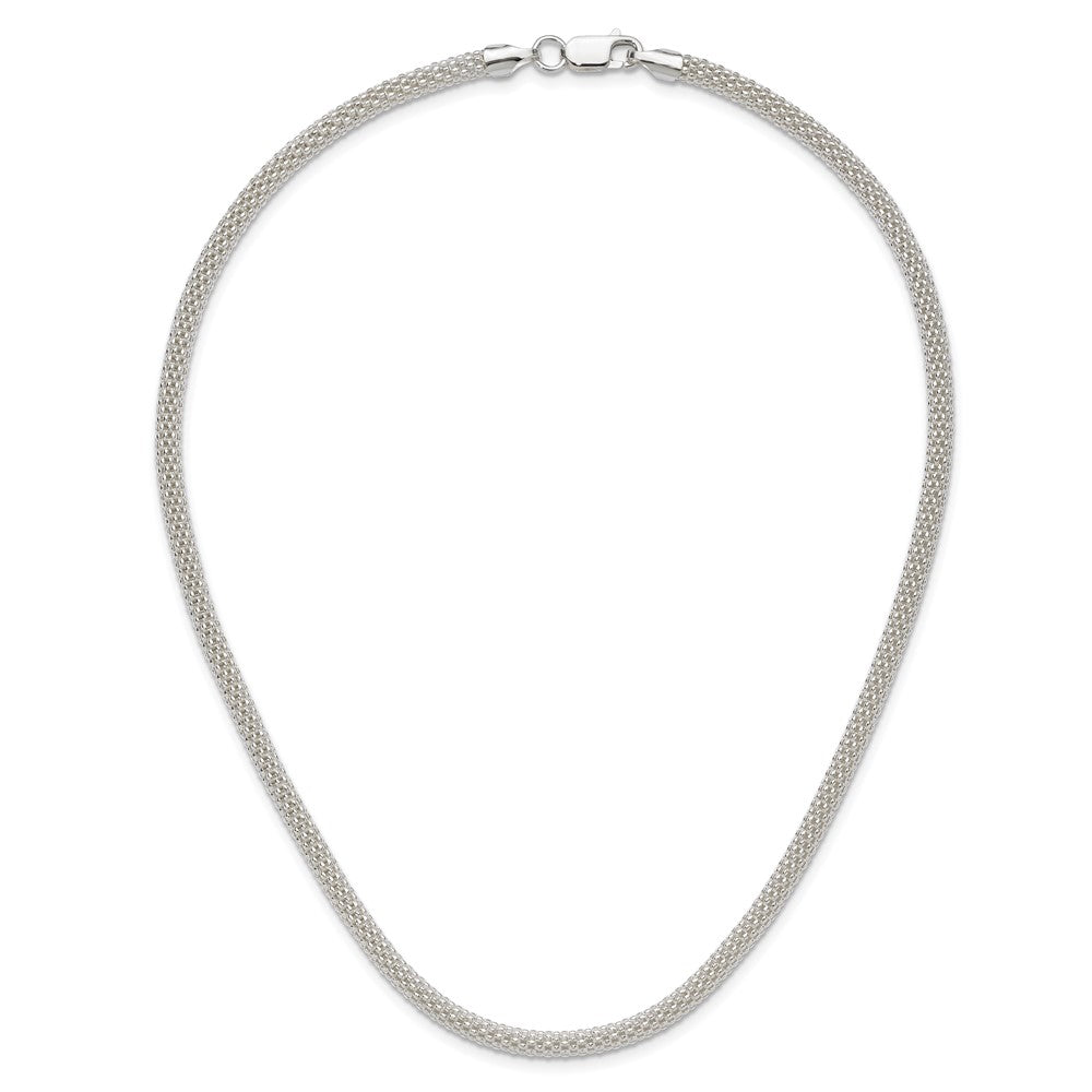 Sterling Silver 4.5mm Corona Chain Necklace