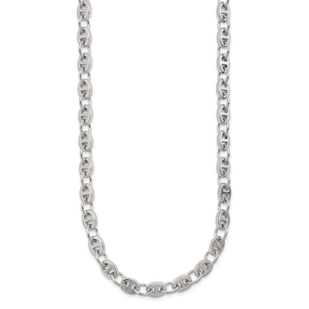 Sterling Silver Polished Fancy Link 18in Necklace