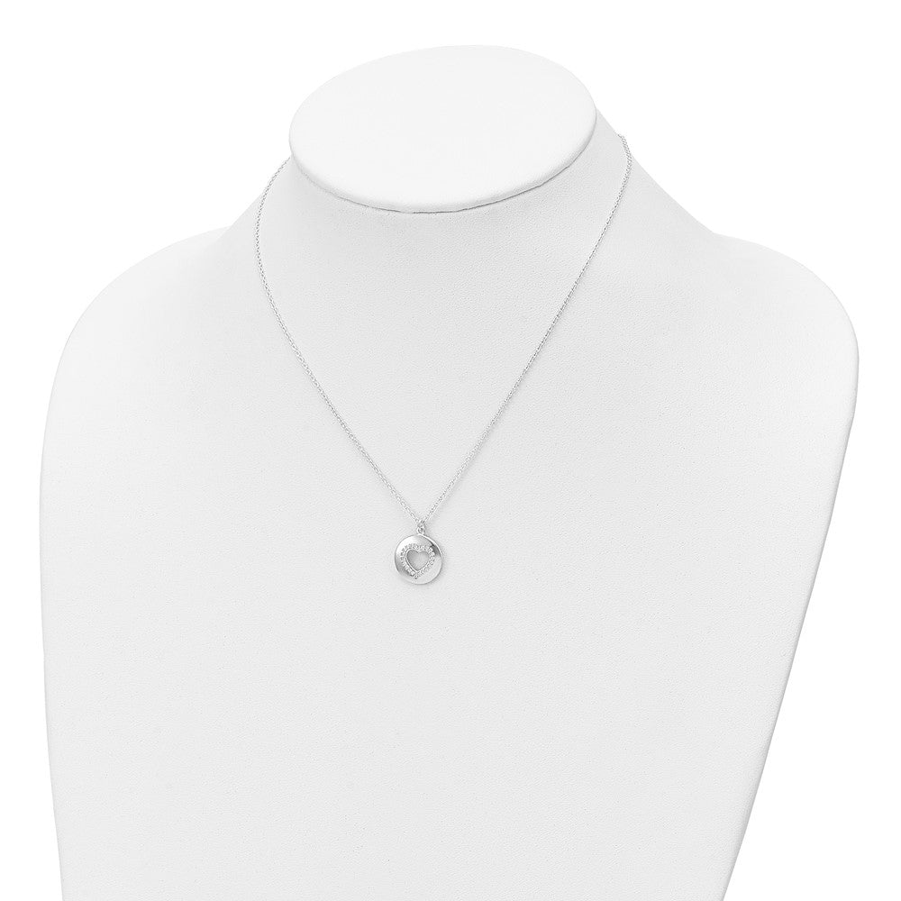 Sterling Silver 3 CZ Pendants all 16 (Necklace Set)