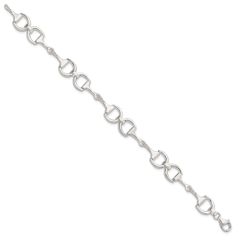Sterling Silver Fancy Link 7.5in Bracelet