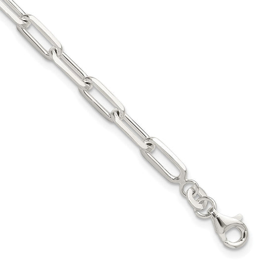 Sterling Silver Polished Paperclip 7.25in Bracelet