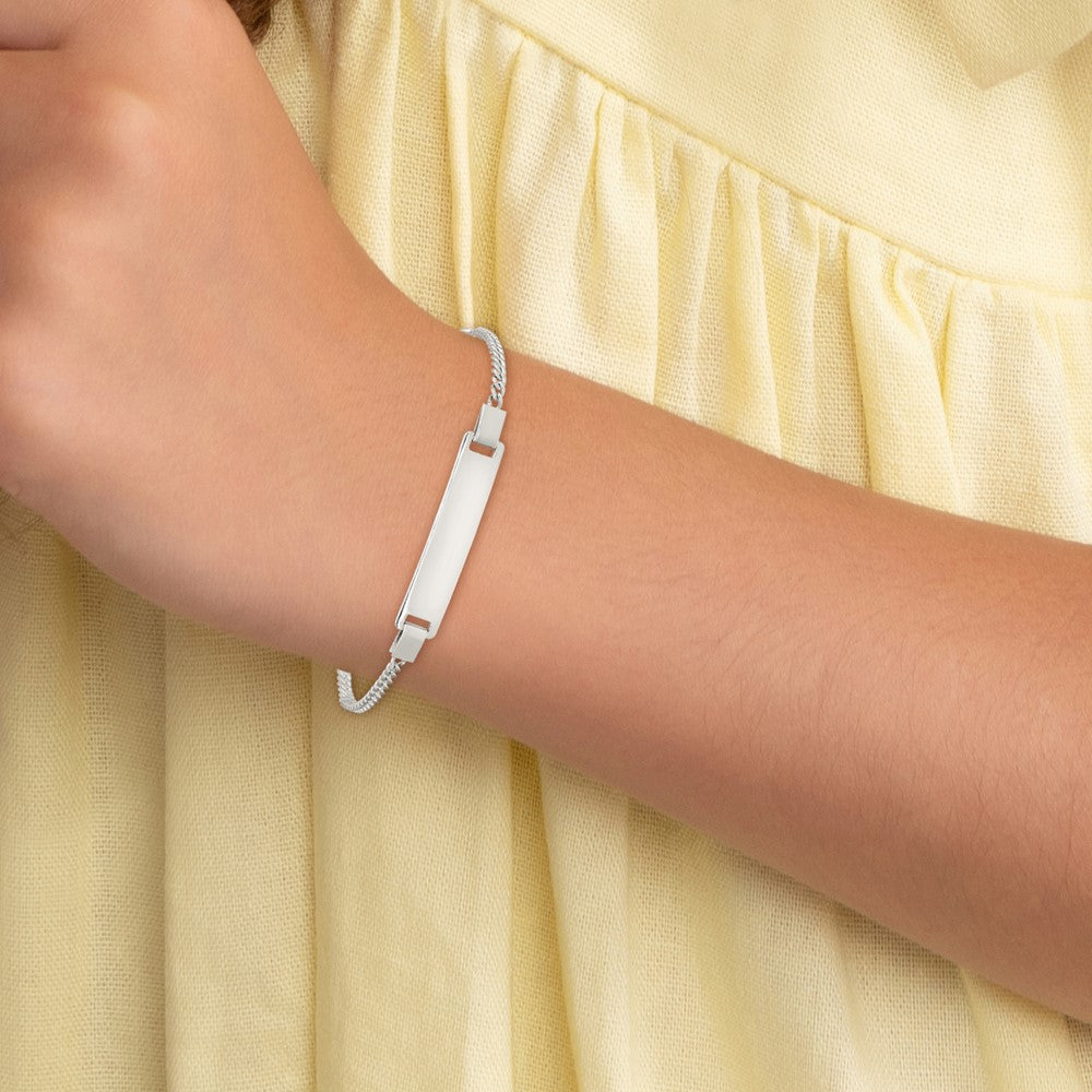 Sterling Silver Adjustable ID Bracelet