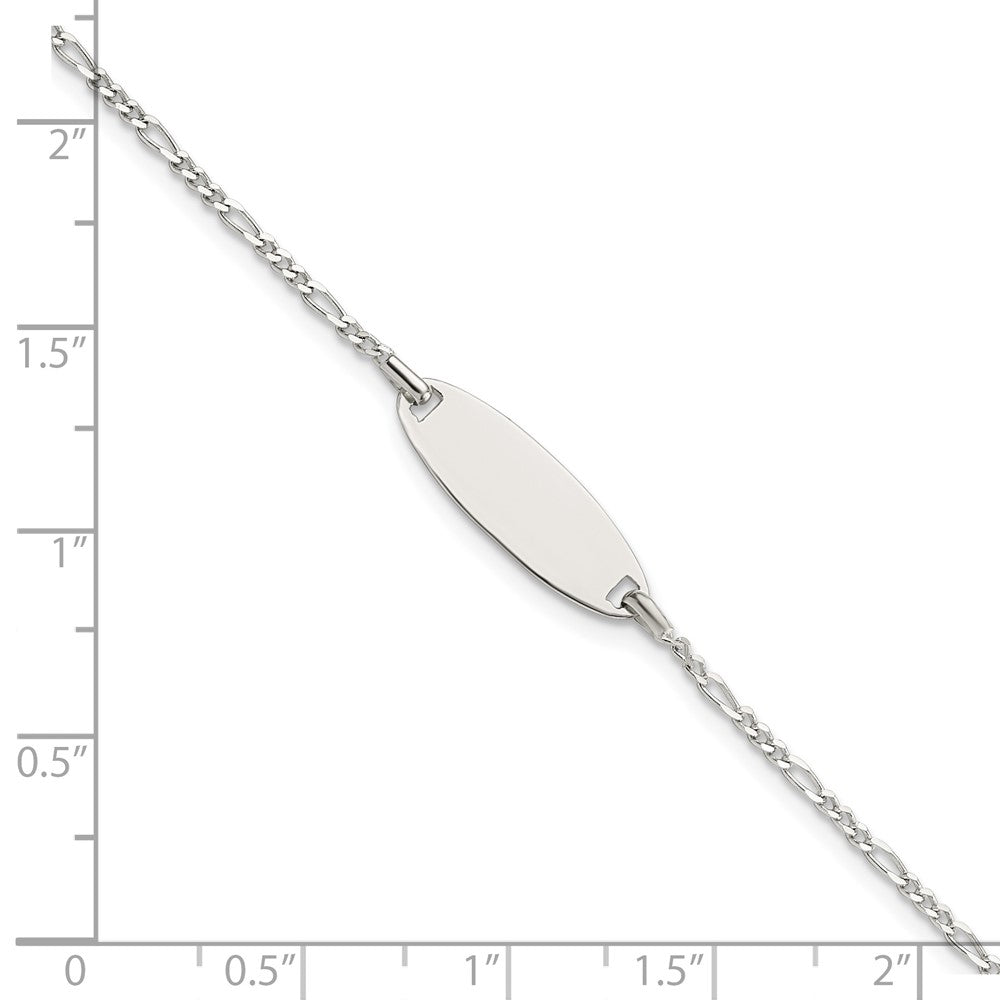 Sterling Silver Polished 6in ID Bracelet