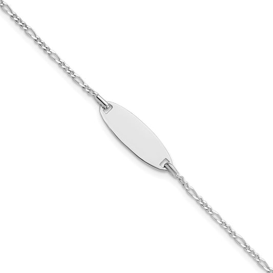 Sterling Silver Polished 6in ID Bracelet