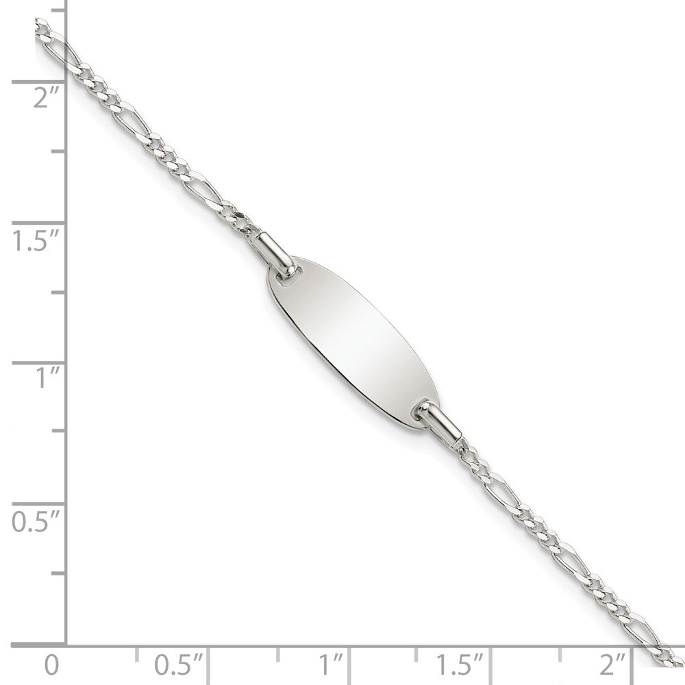 Sterling Silver Polished 6in ID Bracelet
