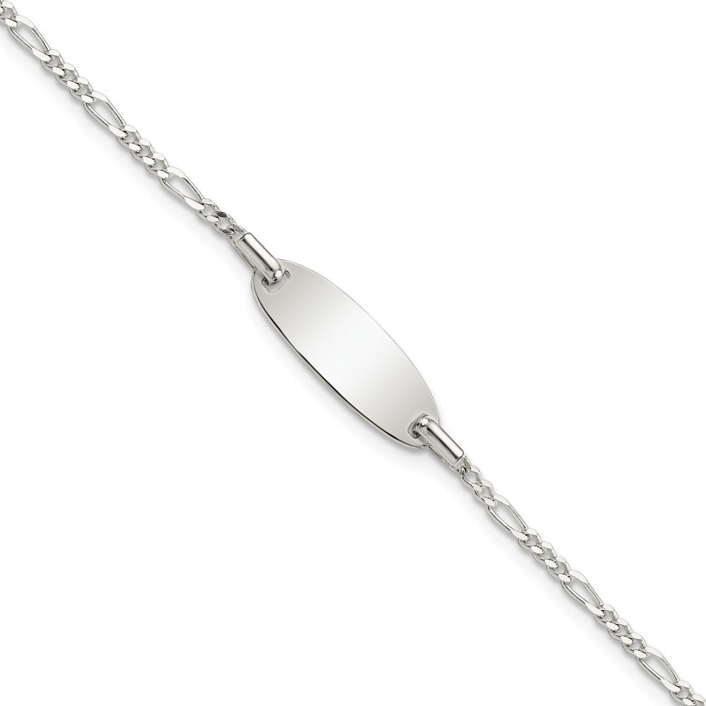 Sterling Silver Polished 6in ID Bracelet
