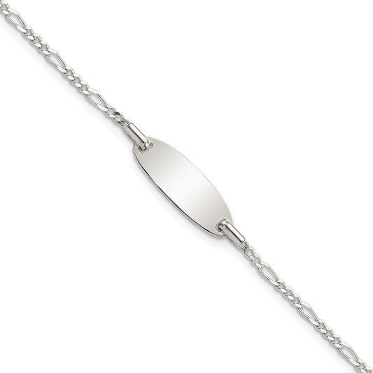Sterling Silver Polished 6in ID Bracelet