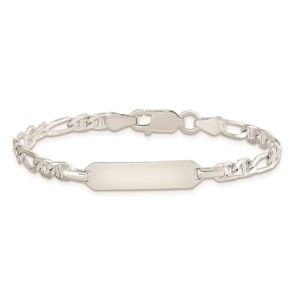 Sterling Silver ID Anchor 5in Plus 1in EXT Link Bracelet