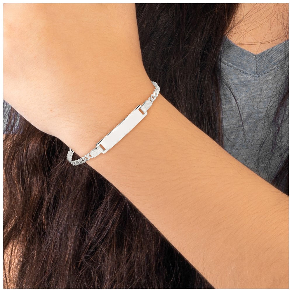 Sterling Silver ID Bracelet