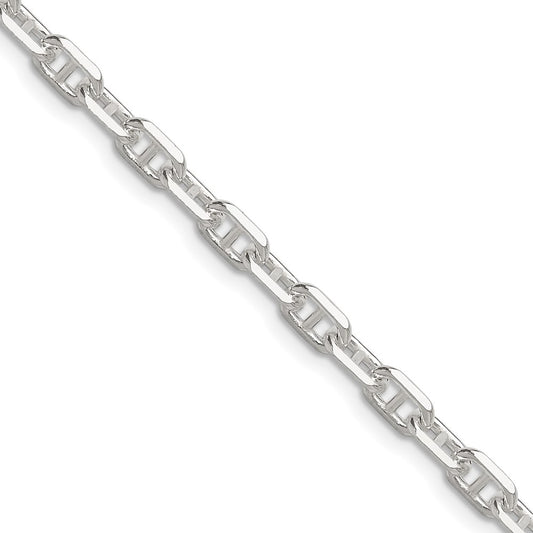 Sterling Silver Polished and D/C 4.75mm Mariner Link Chain