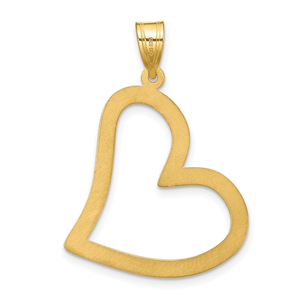 Sterling Silver/Gold-plated 1 Birthstone Heart with SS Bezel Family Pendant