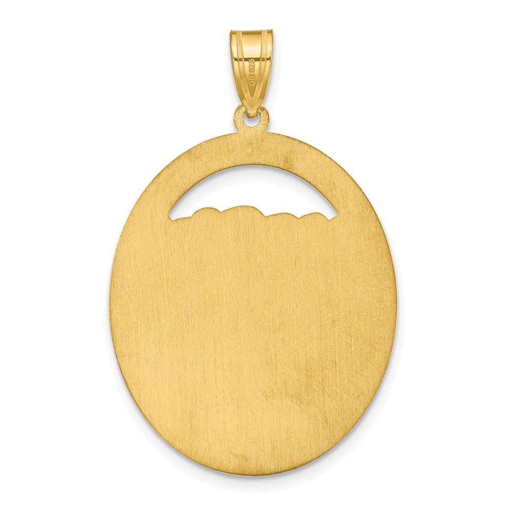 Sterling Silver/Rhod-plated 1 Birthstone with 14k Bezel Family Pendant