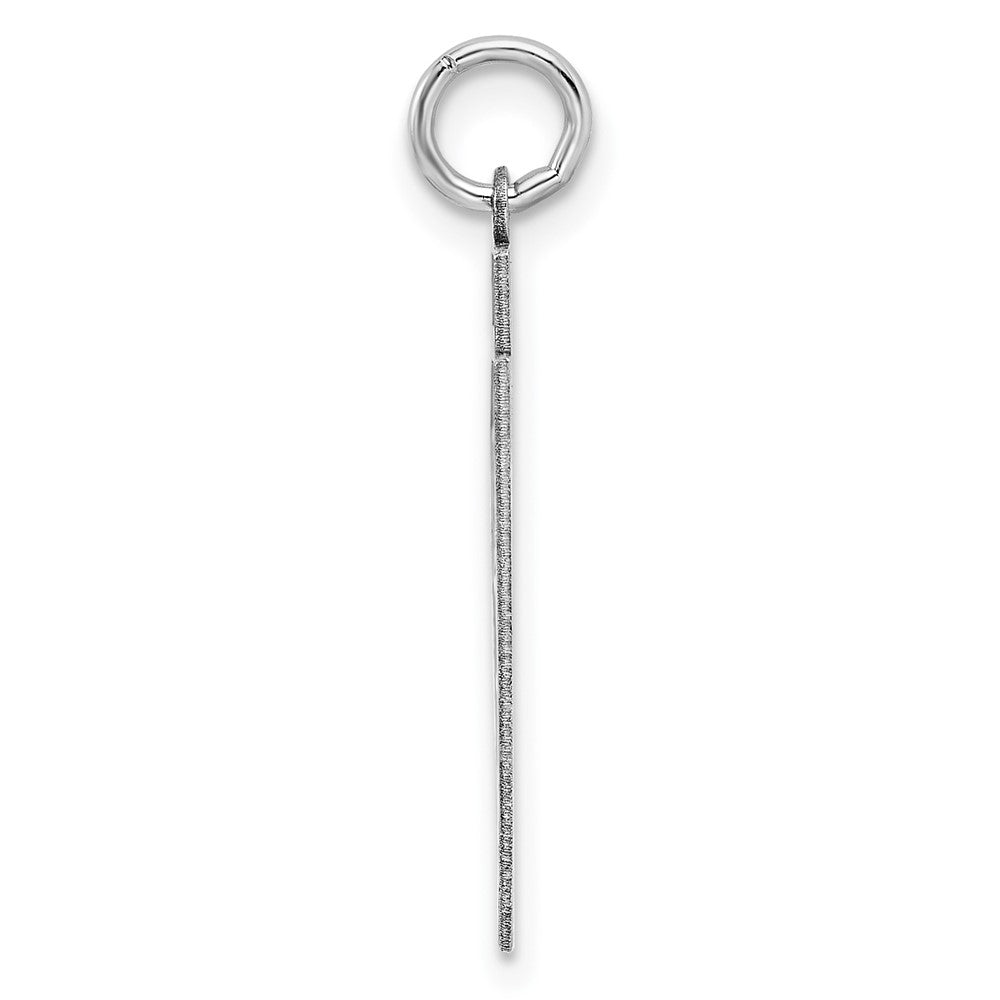 Sterling/Silver Rhodium-plated Polished Number 67 Charm