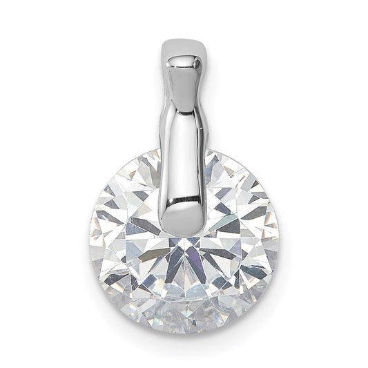 Sterling Silver Rhodium Plated CZ Pendant